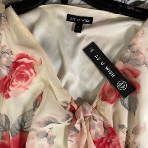 As U Wish Floral Blouse